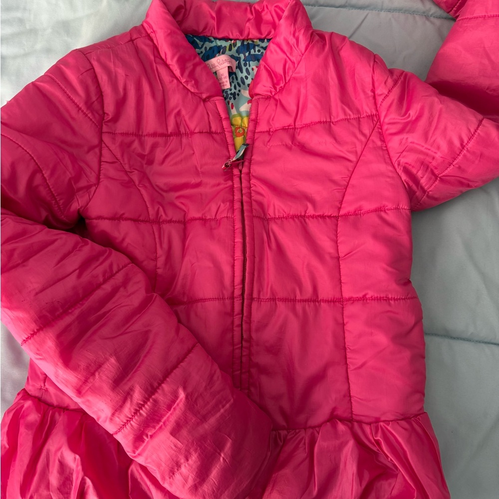 Lilly Pulitzer Pink Kids Puffer Coat